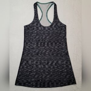 Lululemon Cool Racerback Tank Dramatic Static White Black Size 2? W1J68S EUC